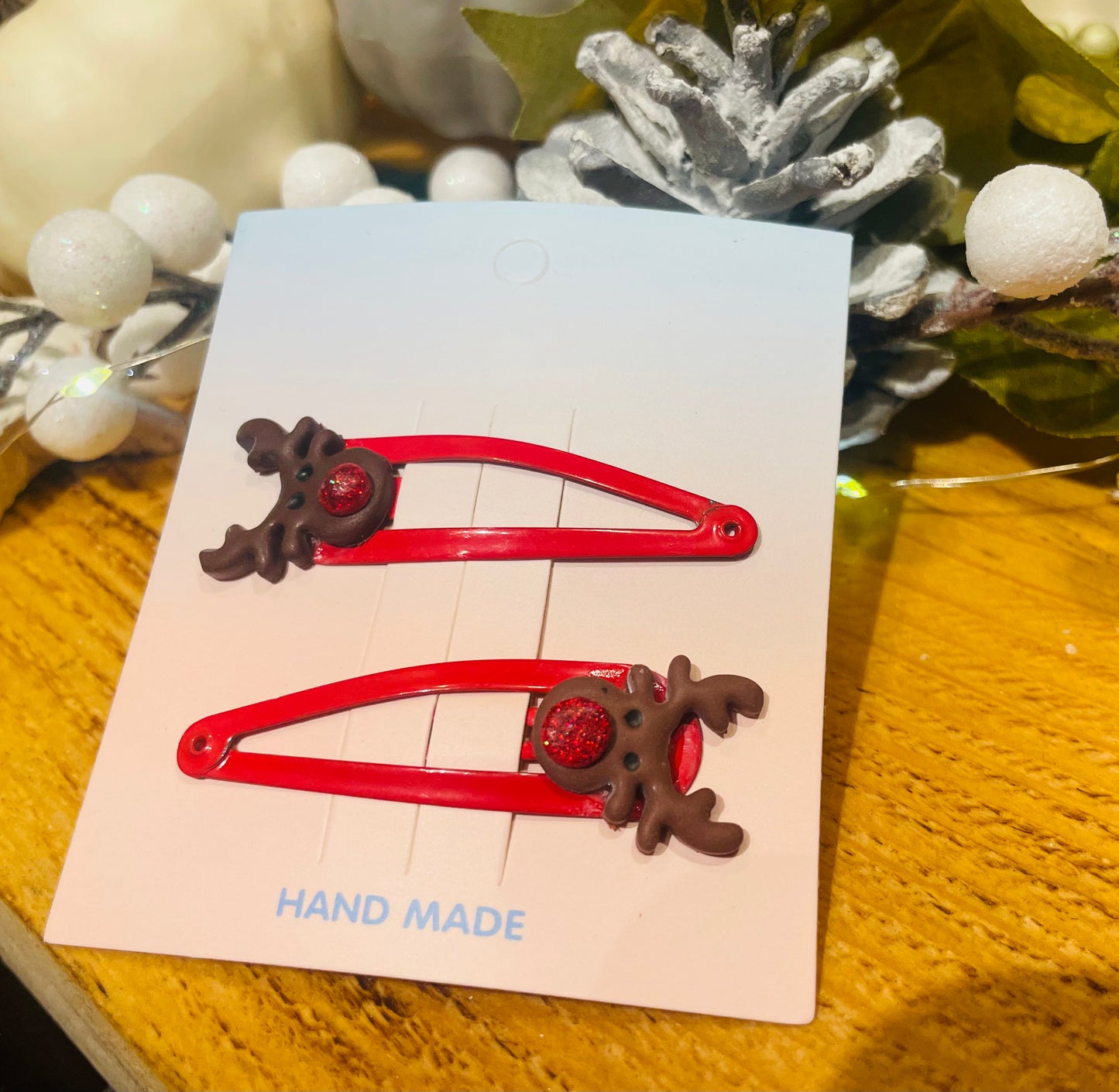 Reindeer hair clips