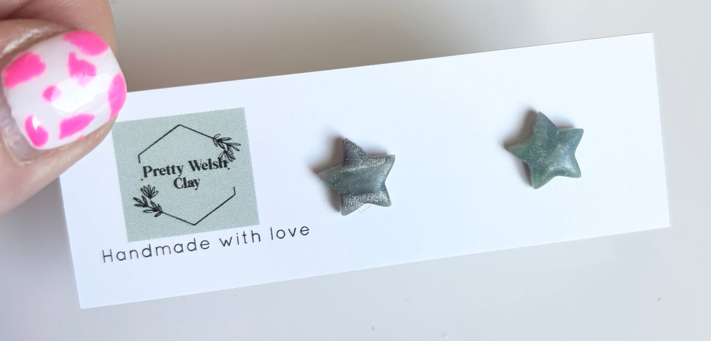 Sea Mist star studs