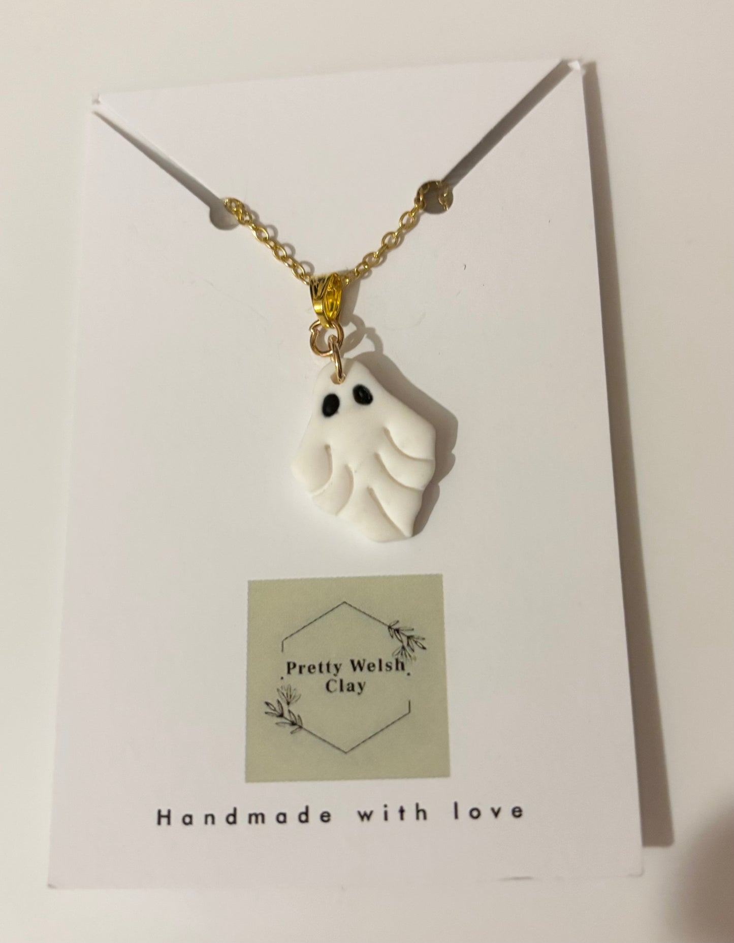 Ghost necklace gold