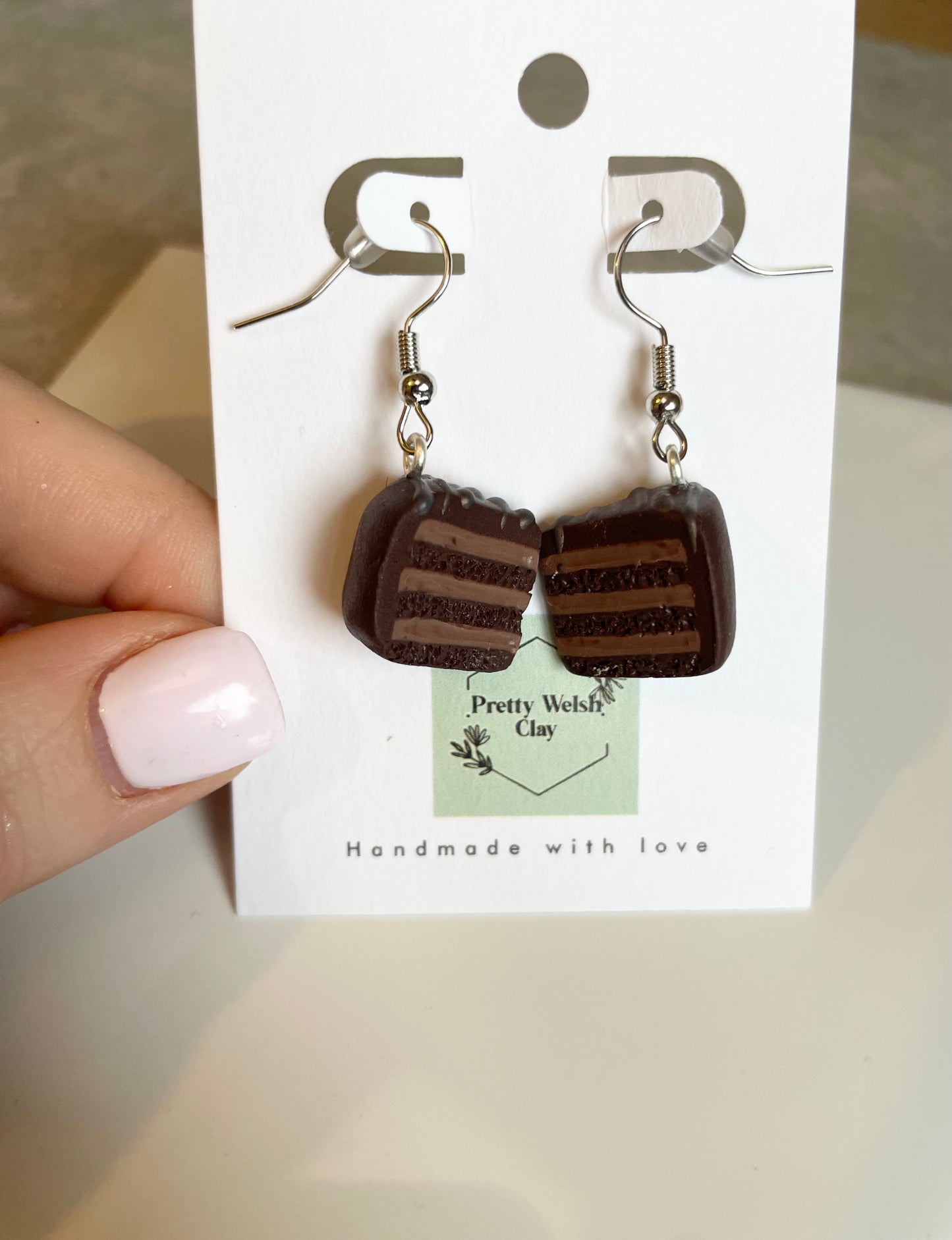 Rich chocolate cake dangle