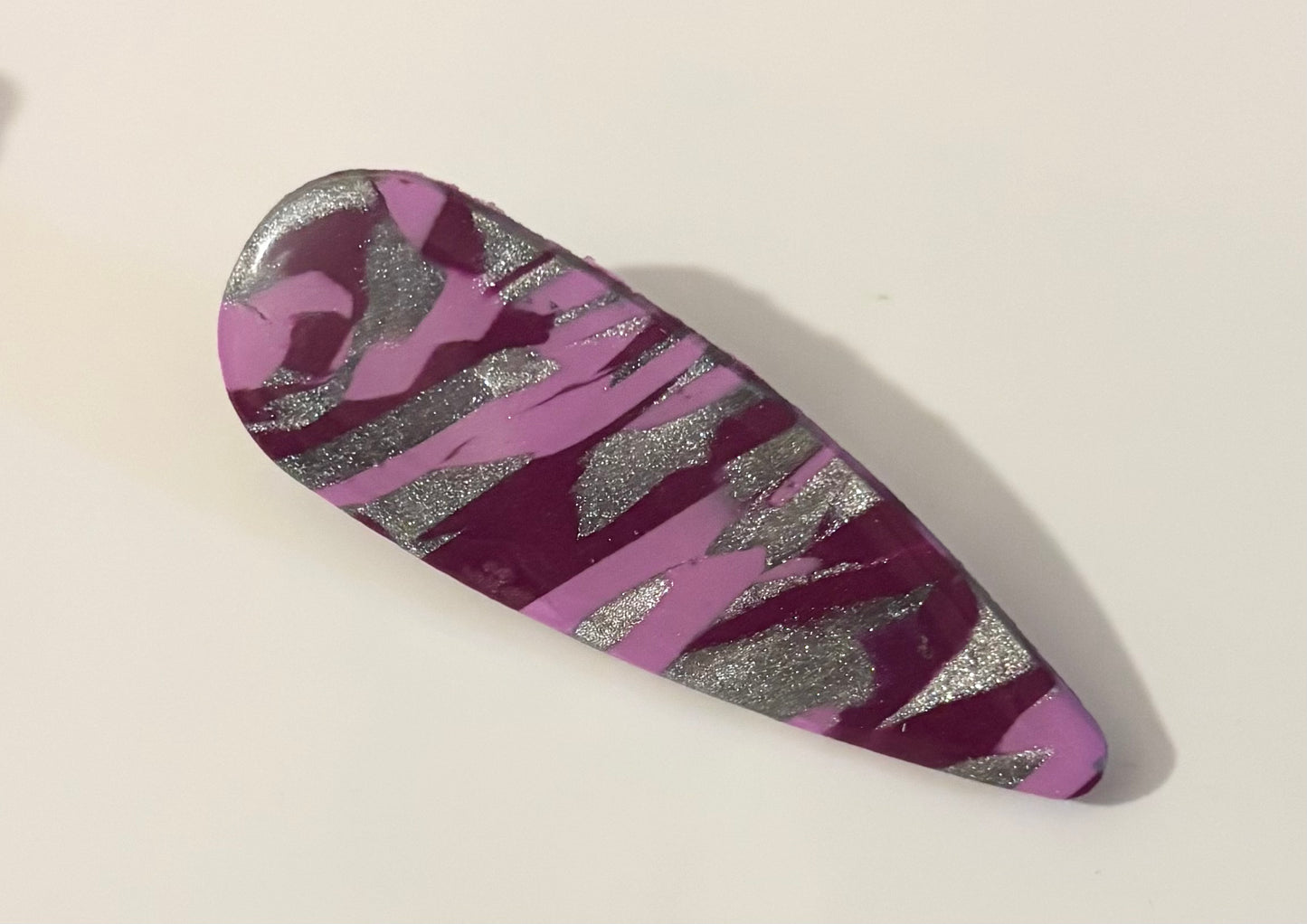 Purple rain beret hair clip