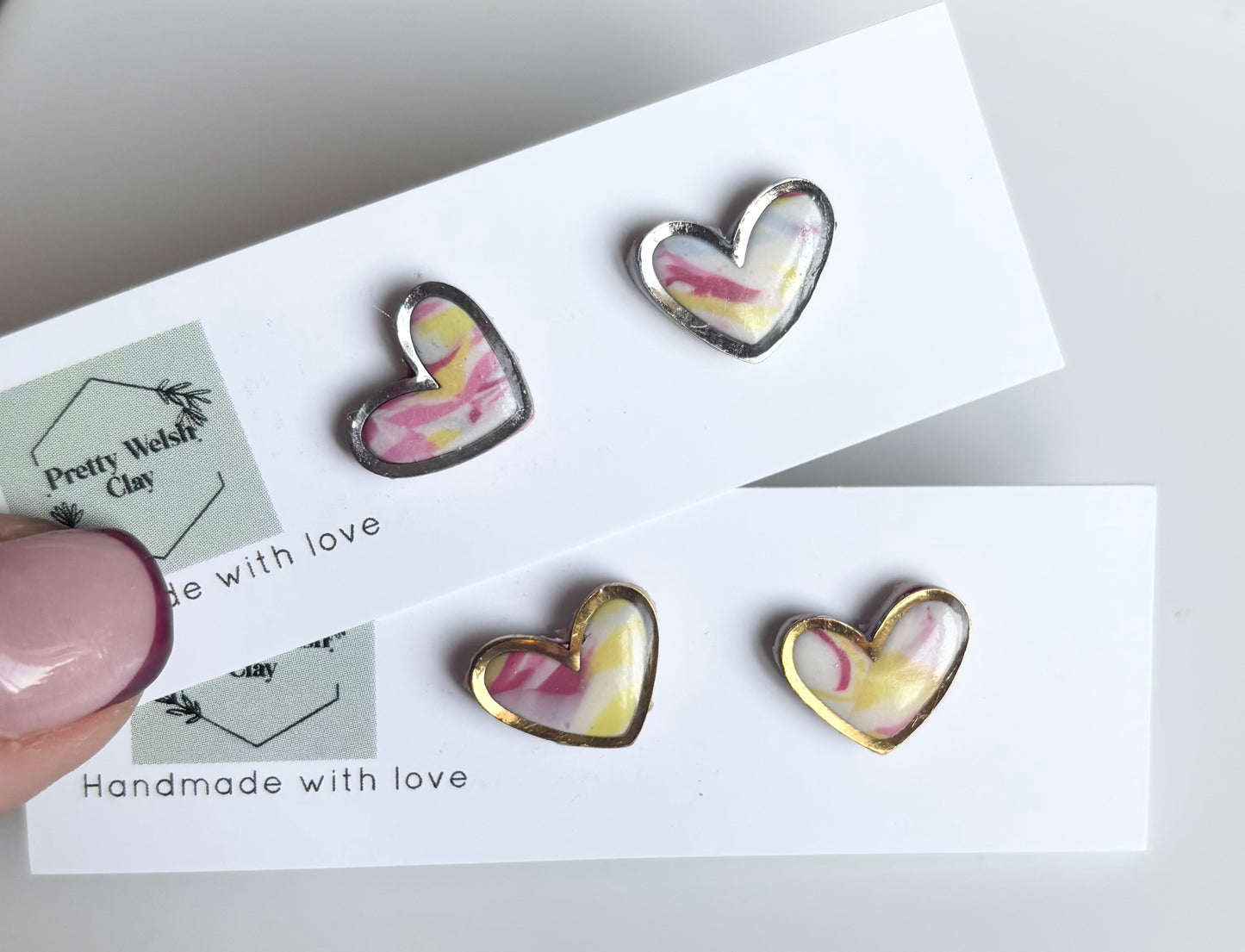 Berry swirl hearts