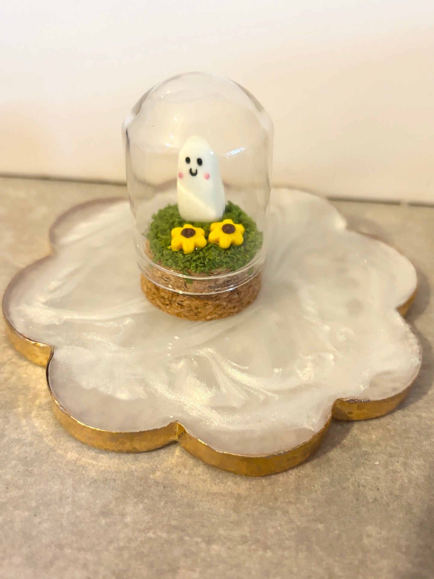 Ghost with sunflowers