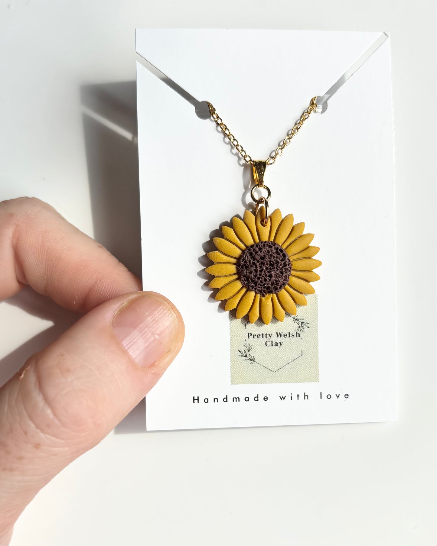 Sunflower necklace