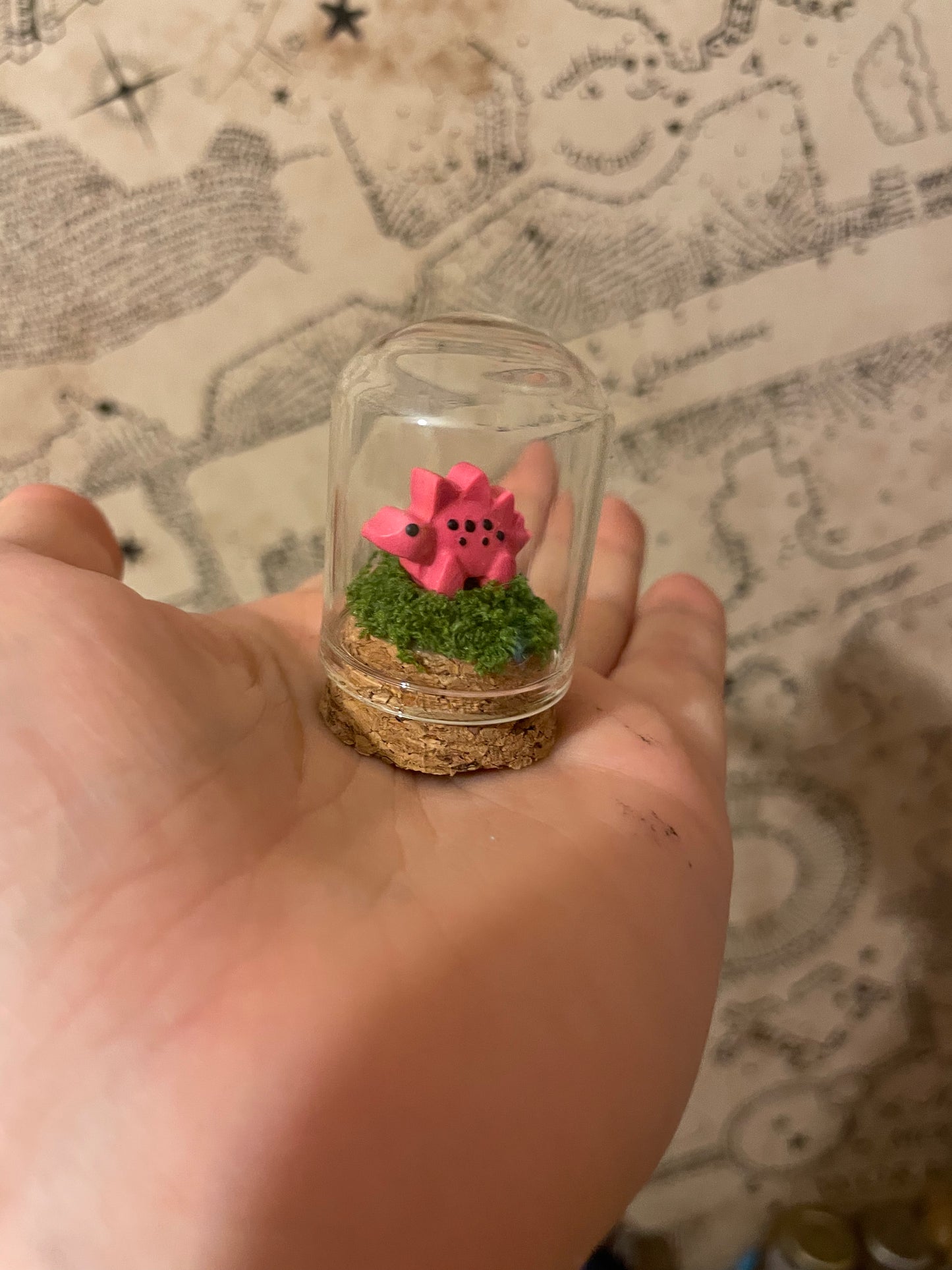 Pink dino jar