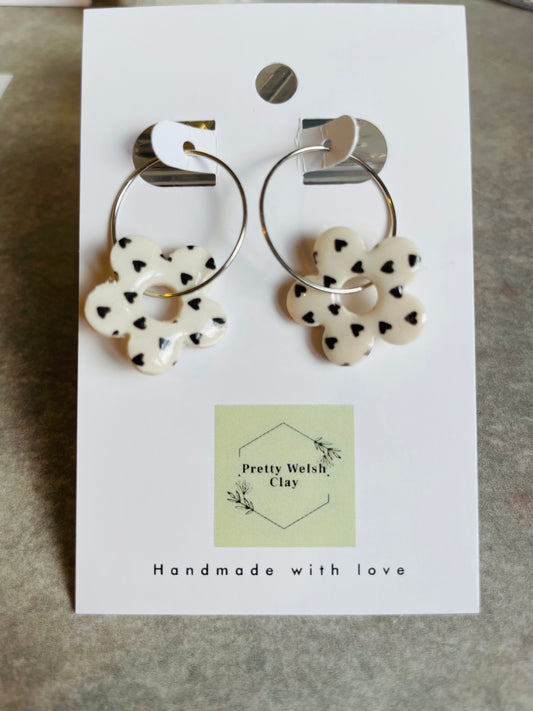 Flower heart hoops