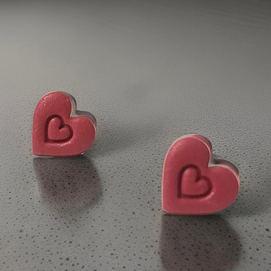 Heart studs