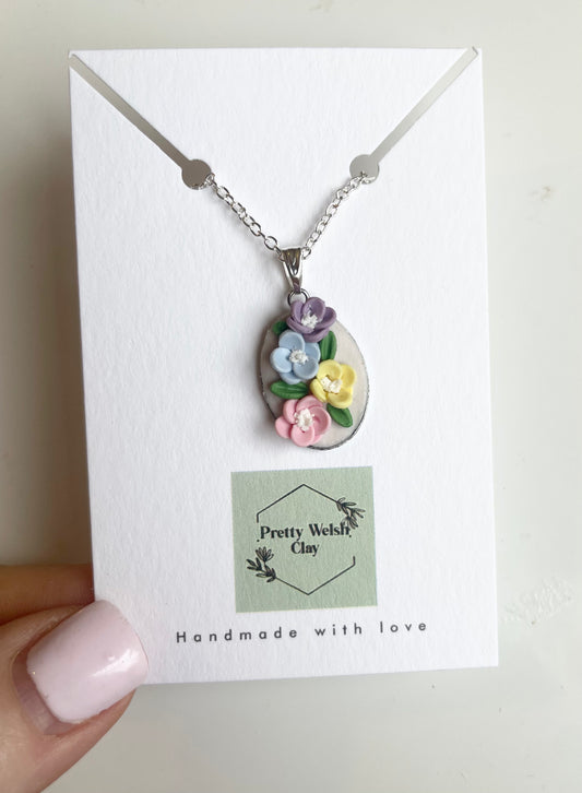 One of a kind flower necklace