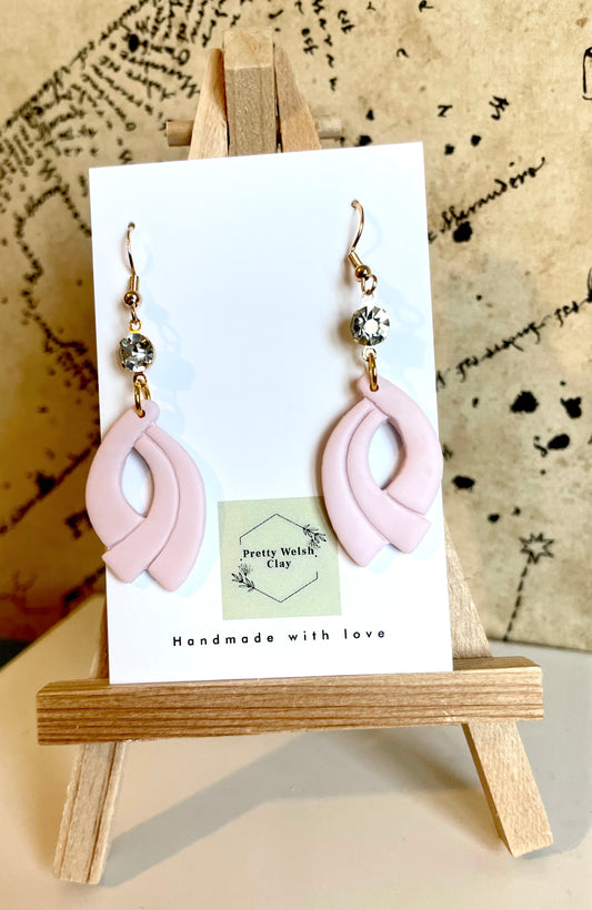 Pink dangle with diamonte