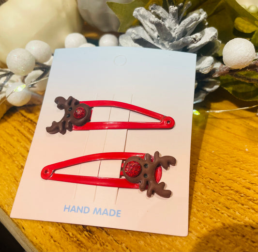 Reindeer hair clips