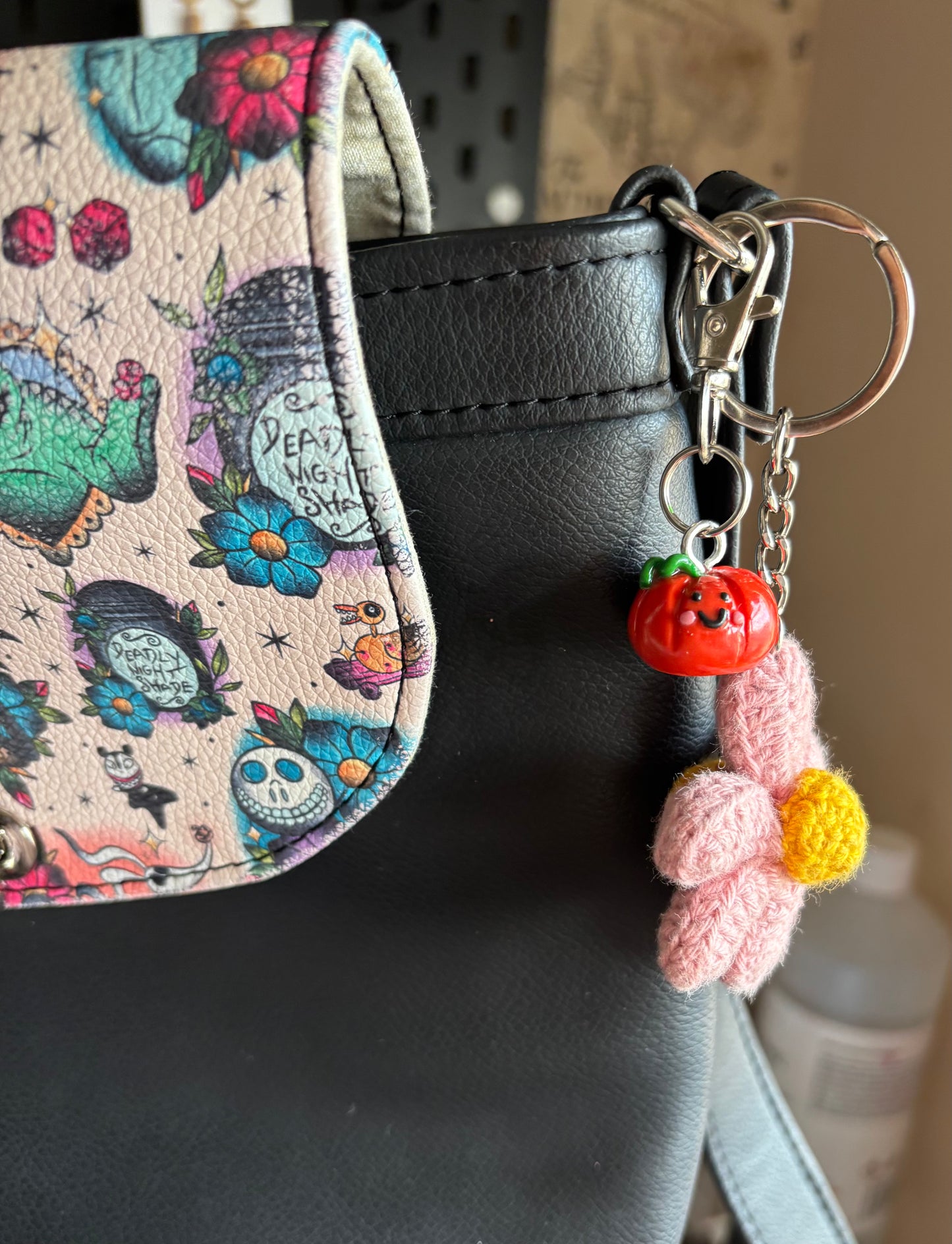 Pumpkin bag charm / keyring
