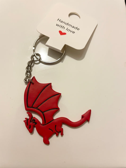 Welsh dragon keyring
