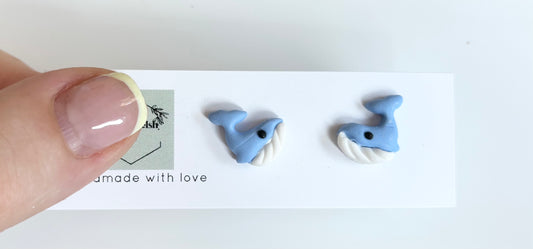 Whale studs