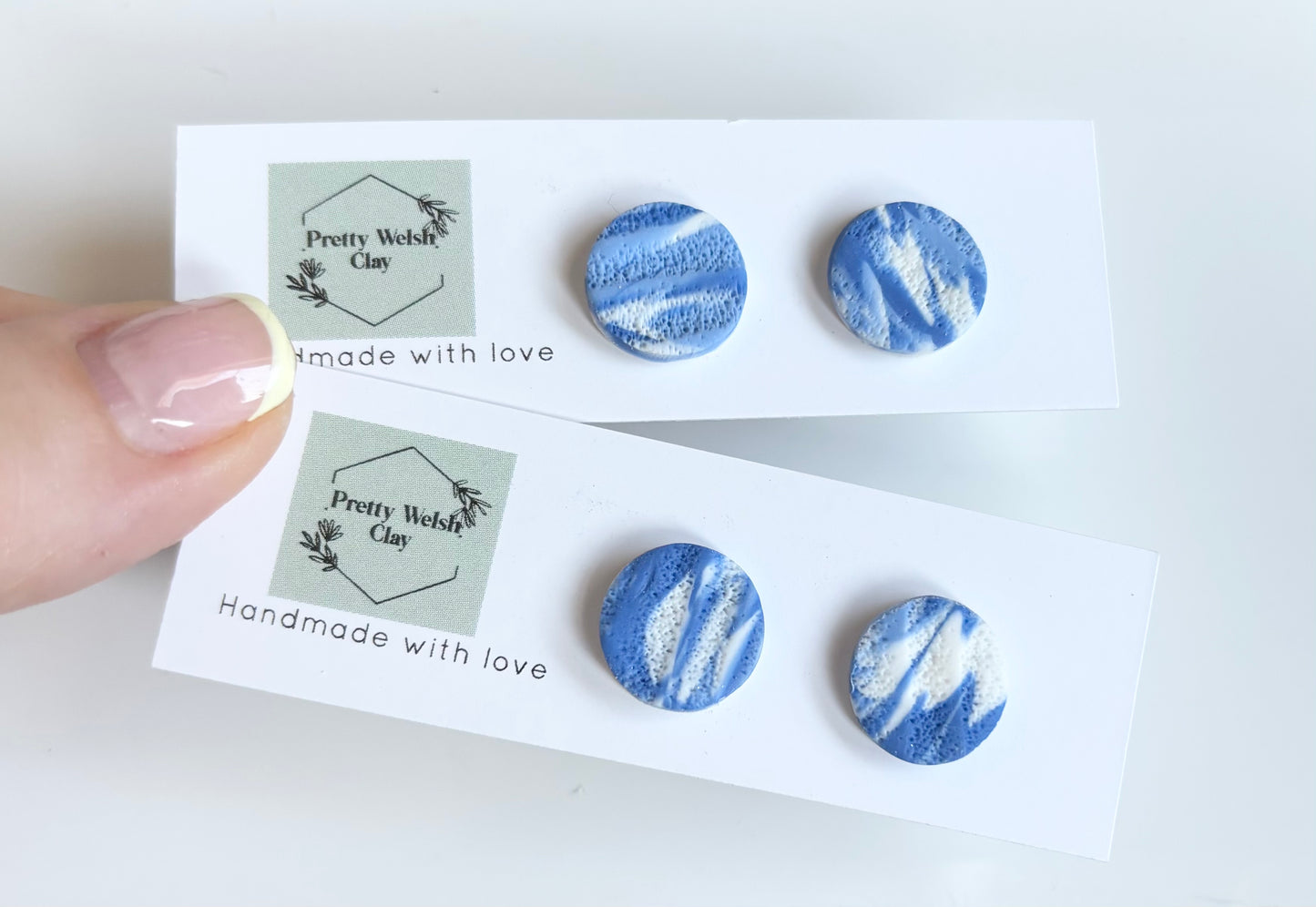 Beachy wave studs