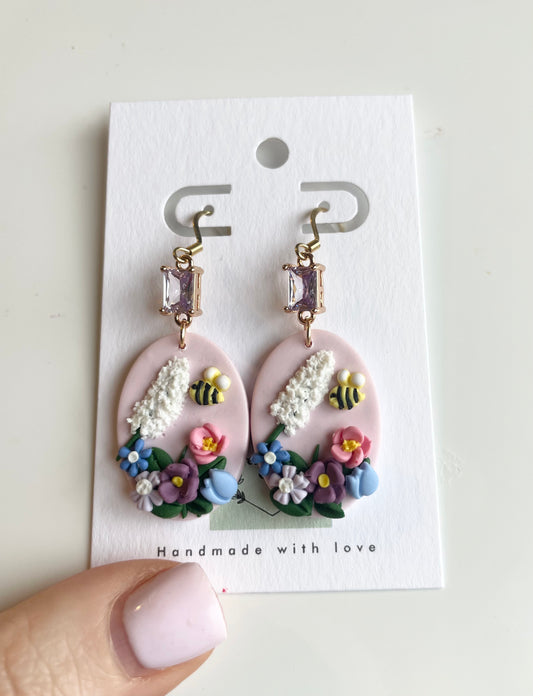 One of a kind bee dangles