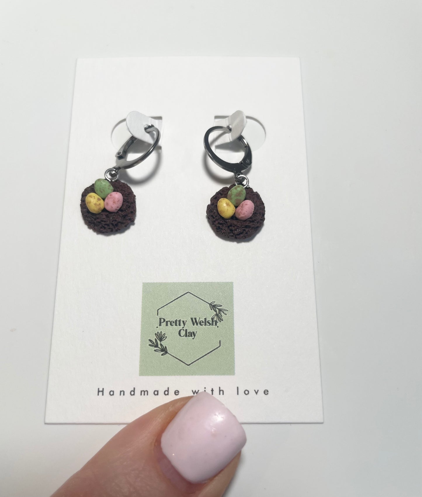 Mini egg nest dangle