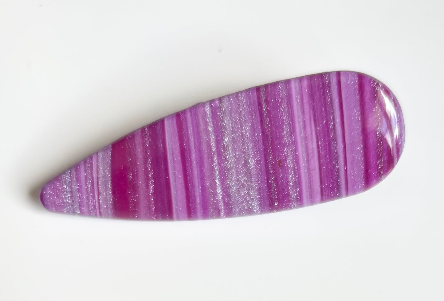 Cosmic plum hair clip