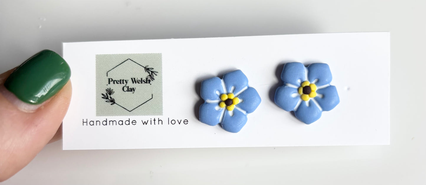 Forget me not studs