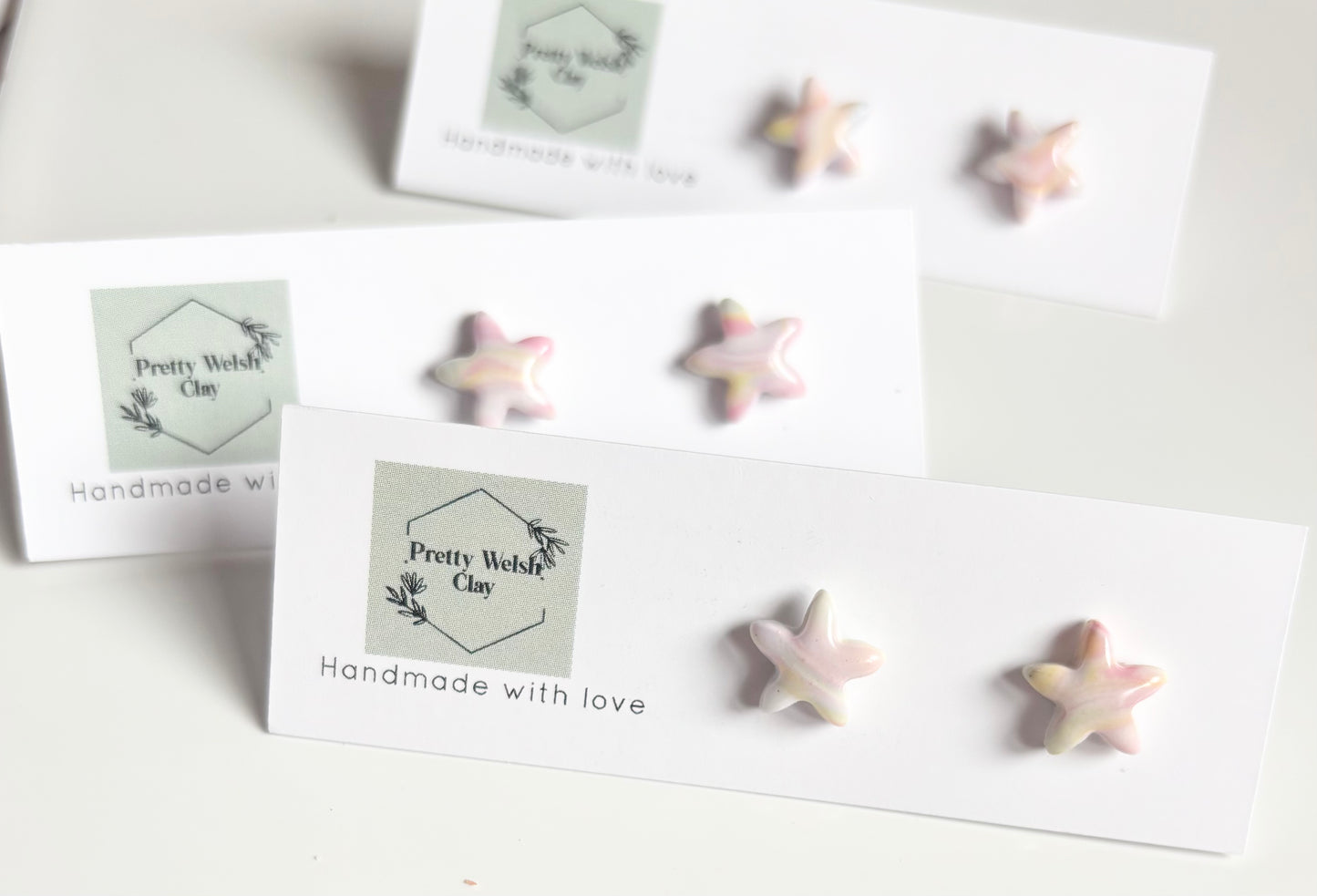 Pastel marble stars