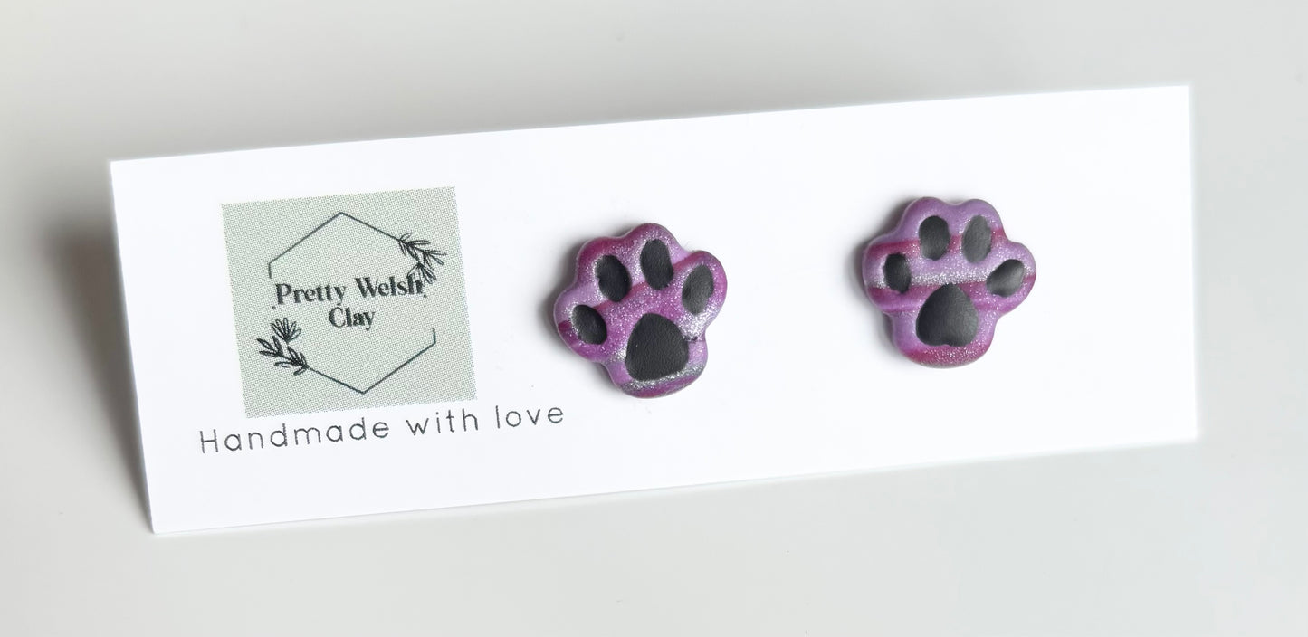 Cosmic plum paw prints