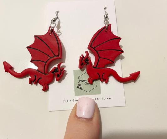 Welsh dragon dangles