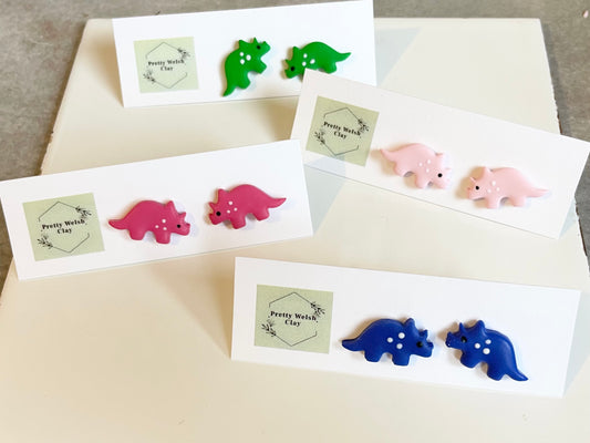 Triceratops studs
