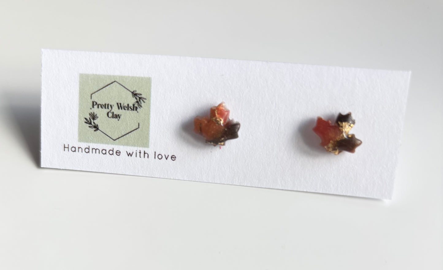 Mini autumn marble leaves