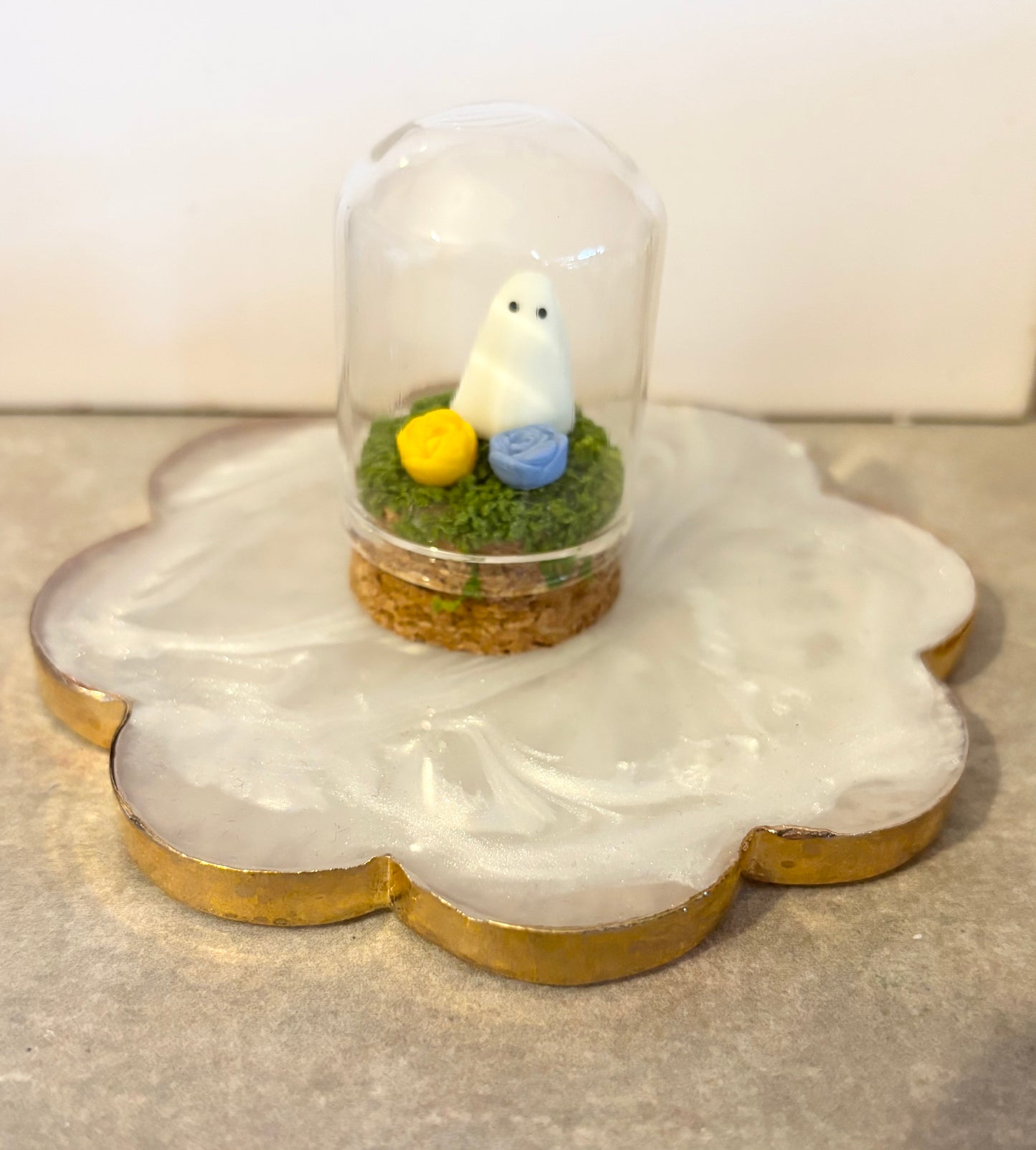Ghost with flowers