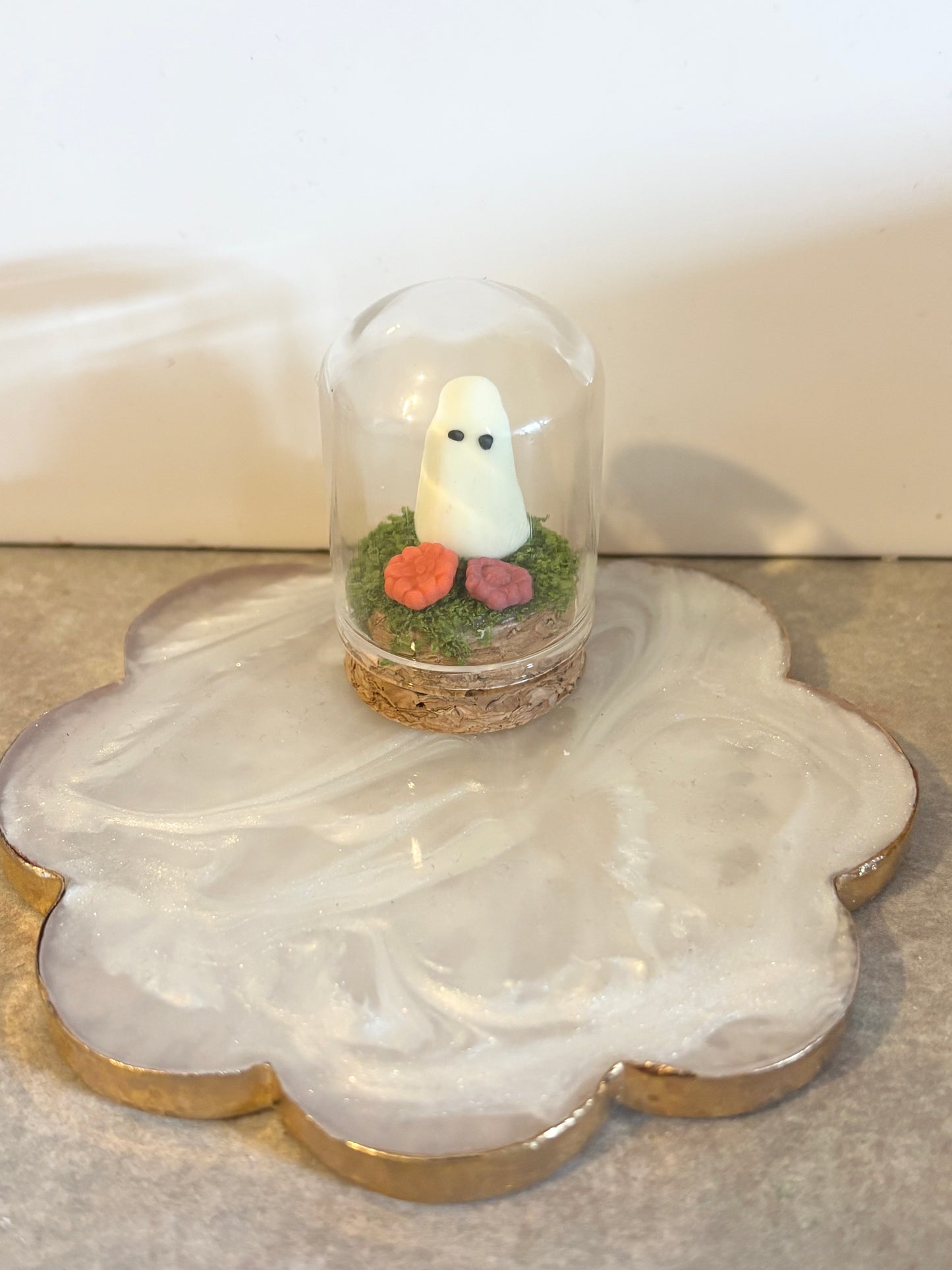 Ghost with flowers