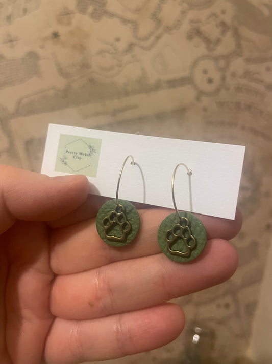 Paw print dangle