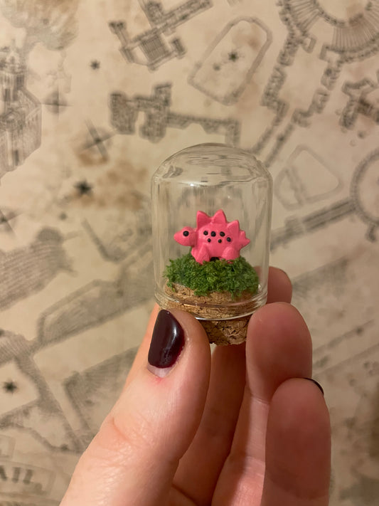Pink dino jar