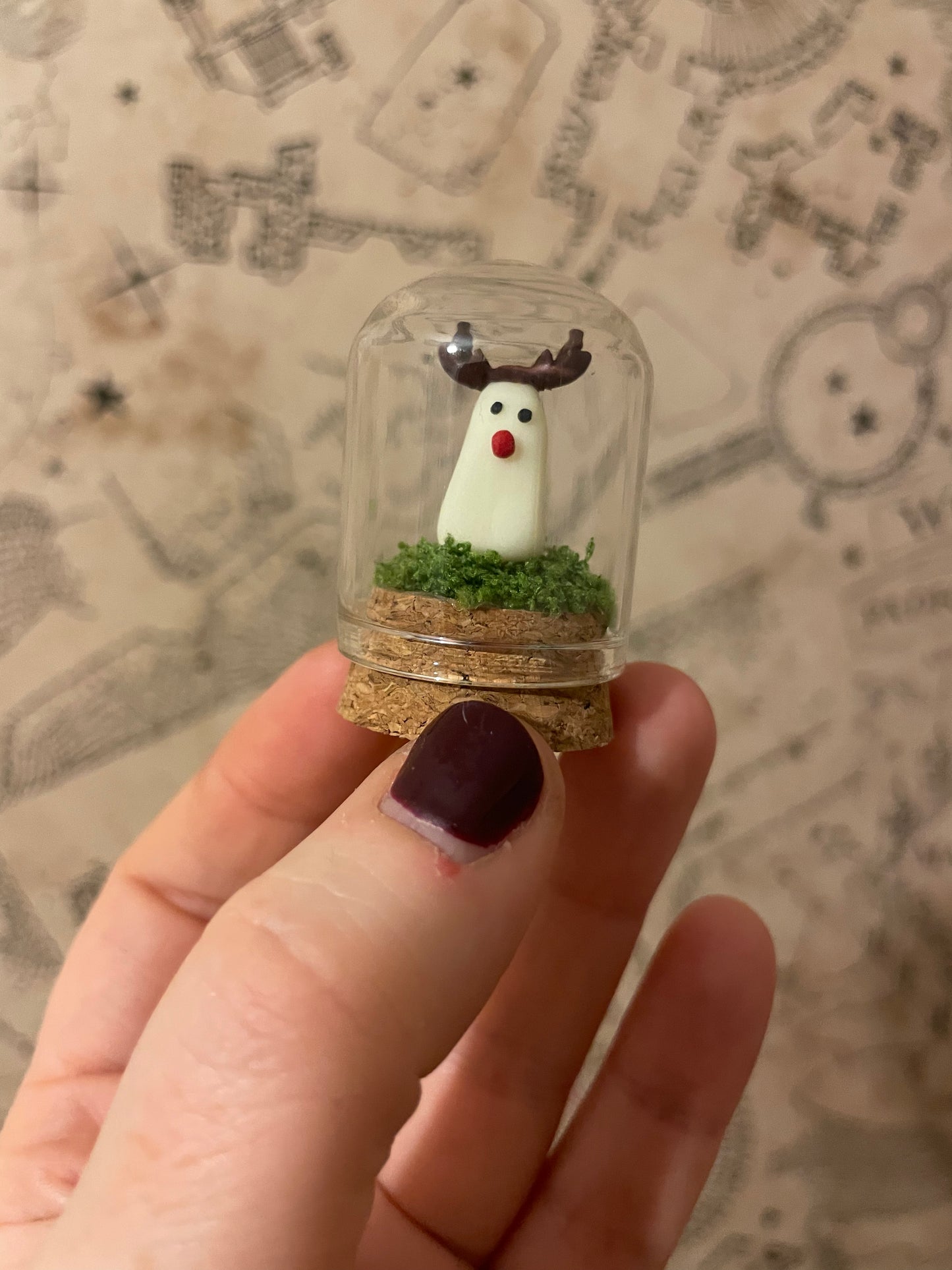 Reindeer ghost jar
