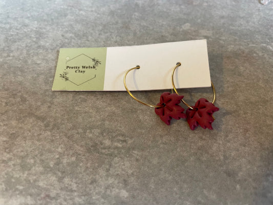 Small purple leaf dangle